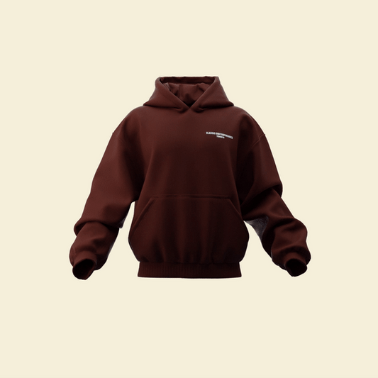 Brown Contemporary Hoodie